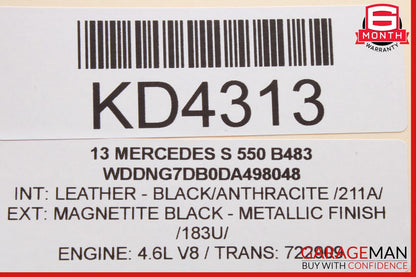 07-13 Mercedes W221 S550 S400 Rear Right or Left Side Door Control Module OEM