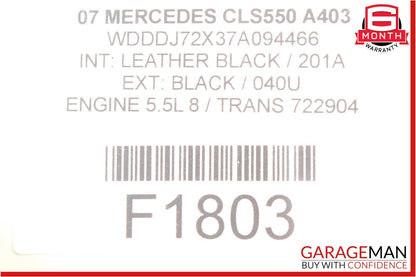 06-11 Mercedes W219 CLS550 CLS350 Rear Left Driver Door Lock Latch Actuator OEM