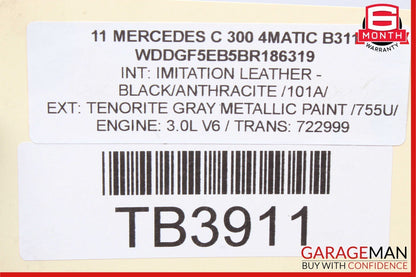 08-14 Mercedes W204 C300 C250 Upper Radiator Core Support Bar OEM