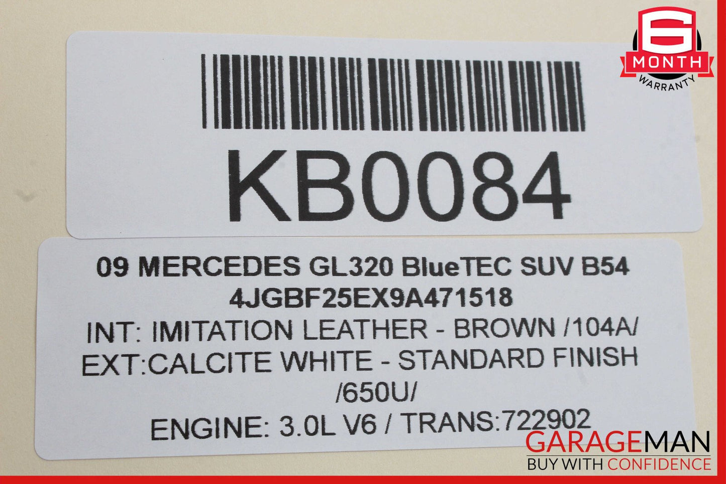 06-13 Mercedes X164 GL320 R350 Window Regulator Motor Front Left Driver Side OEM