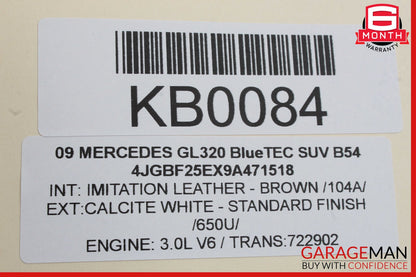 06-13 Mercedes X164 GL320 R350 Window Regulator Motor Front Left Driver Side OEM