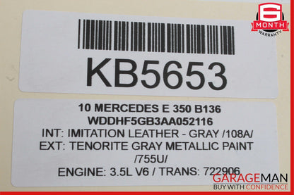 10-11 Mercedes W212 E350 E550 Sedan Front Right Side Door Lock Latch Actuator