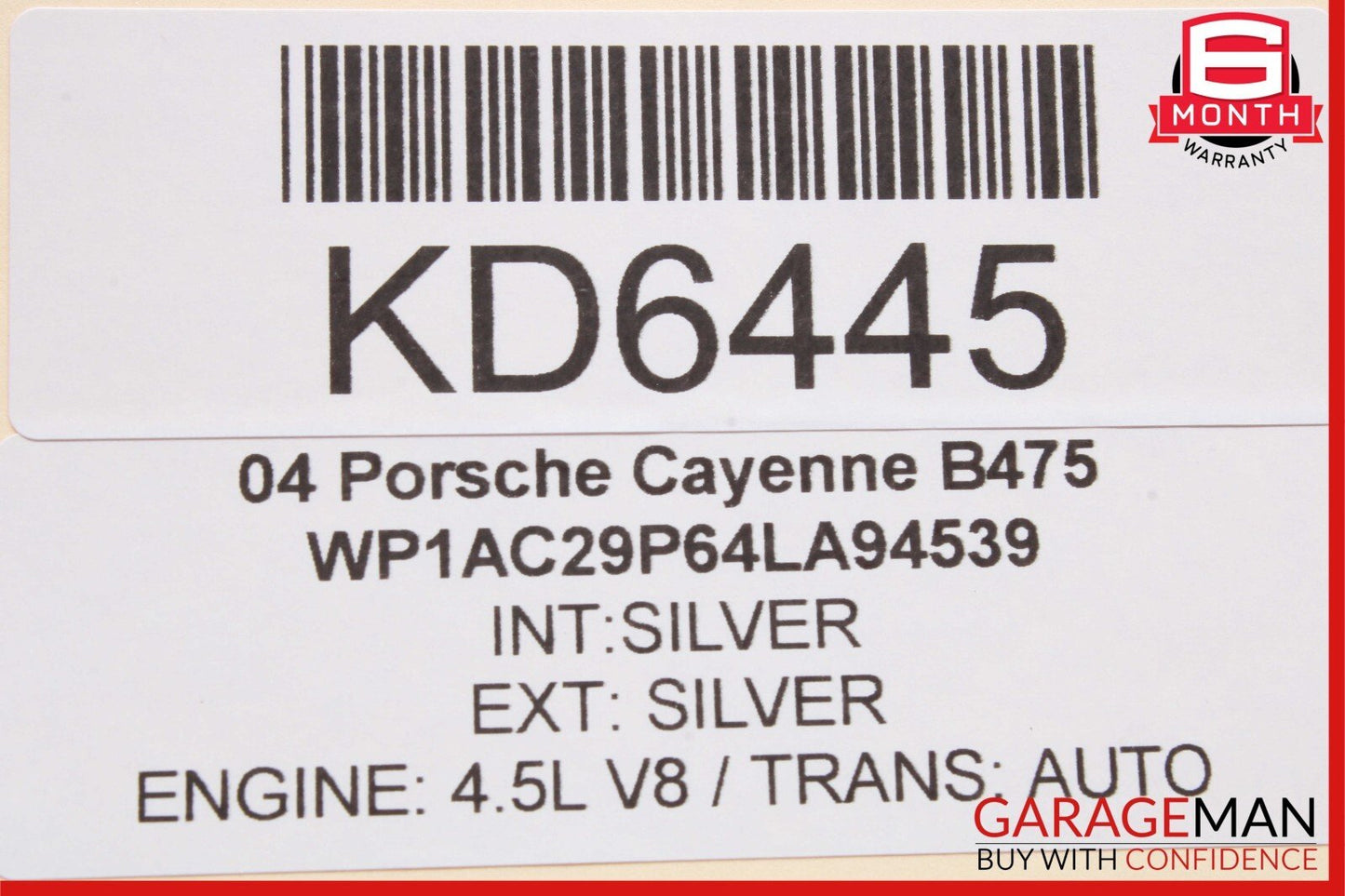 03-10 Porsche Cayenne 955 957 Rear Left / Right Side Rearward Upper Control Arm