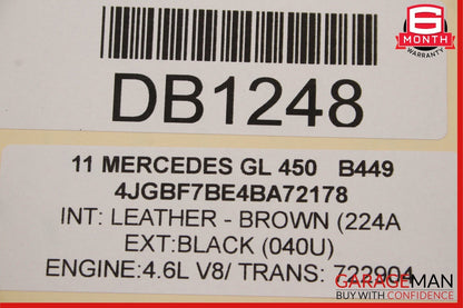07-12 Mercedes X164 GL450 GL550 Front Left Side Wing Fender Panel Cover OEM