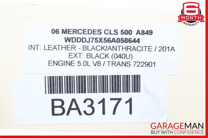 06-11 Mercedes W219 CLS500 Rear Right Side Door Lock Latch Actuator Keyless Go