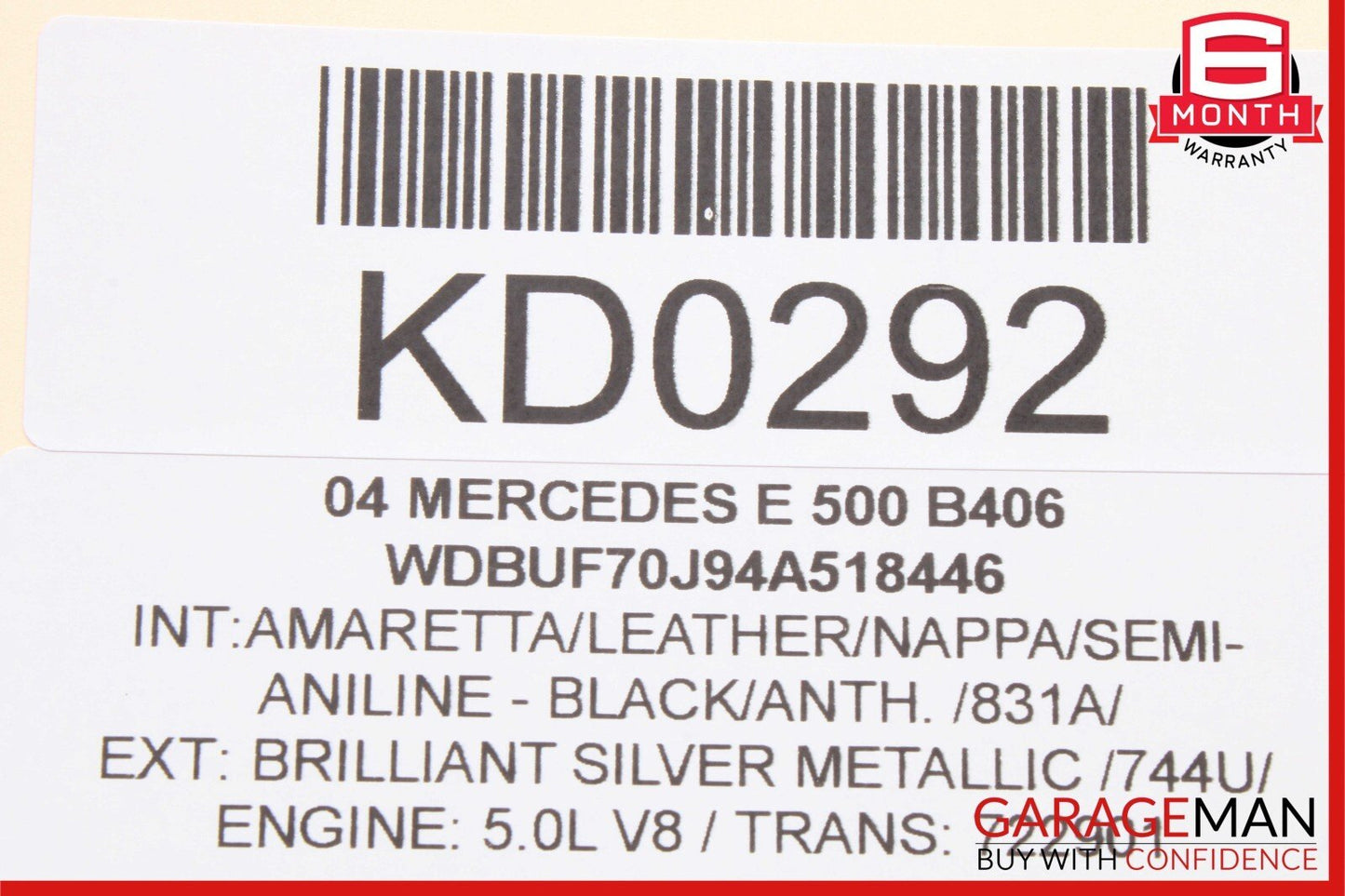 03-09 Mercedes W211 E350 E320 E500 Front Left Tweeter Speaker Cover Anthracite