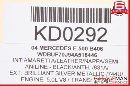 03-09 Mercedes W211 E350 E320 E500 Front Left Tweeter Speaker Cover Anthracite