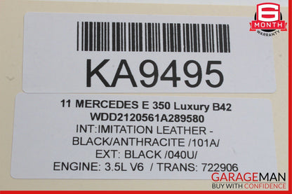 08-16 Mercedes E350 E550 C250 Front Right Side Door Window Regulator Motor Unit