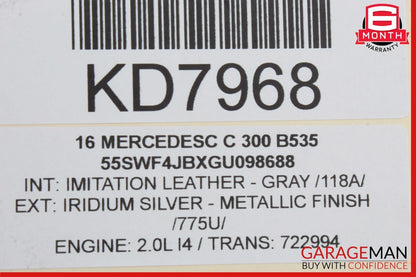 15-20 Mercedes W205 C300 C43 Rear Left Driver Side Interior Door Panel Cover OEM