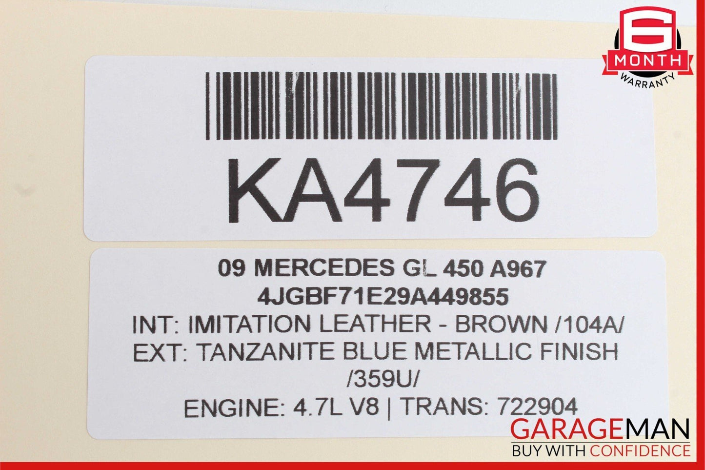 03-12 Mercedes GL450 E350 SLK280 E320 Seat Control Module Left Side OEM