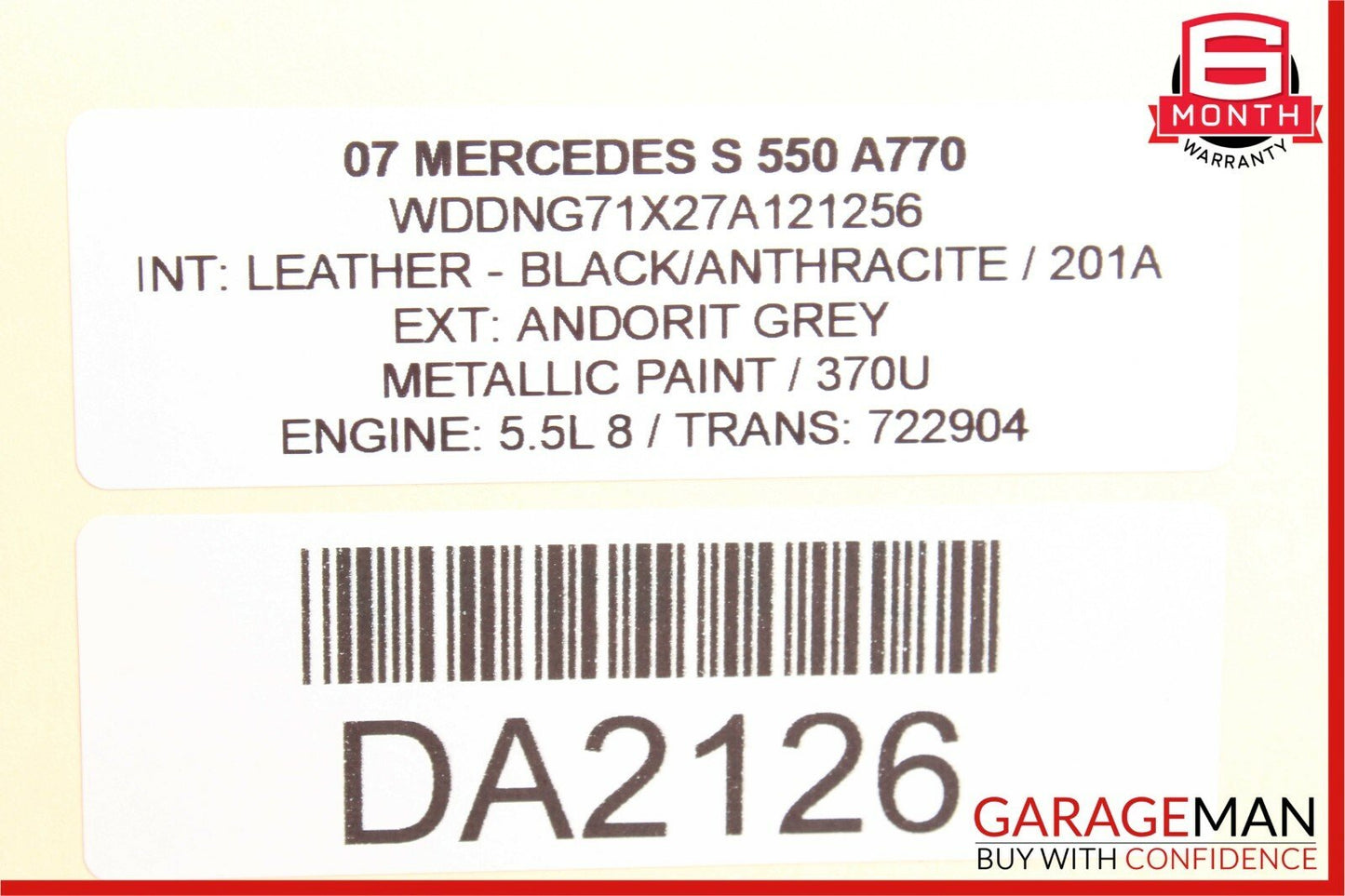 07-13 Mercedes W221 S550 CL600 Electric Power Supply Control Fuse Box Module OEM