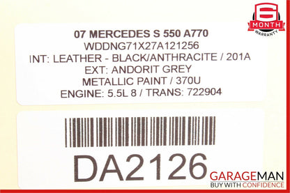 07-13 Mercedes W221 S550 CL600 Electric Power Supply Control Fuse Box Module OEM