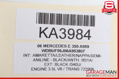 03-09 Mercedes W211 E350 E63 AMG Front Left Driver Side Door Control Module OEM