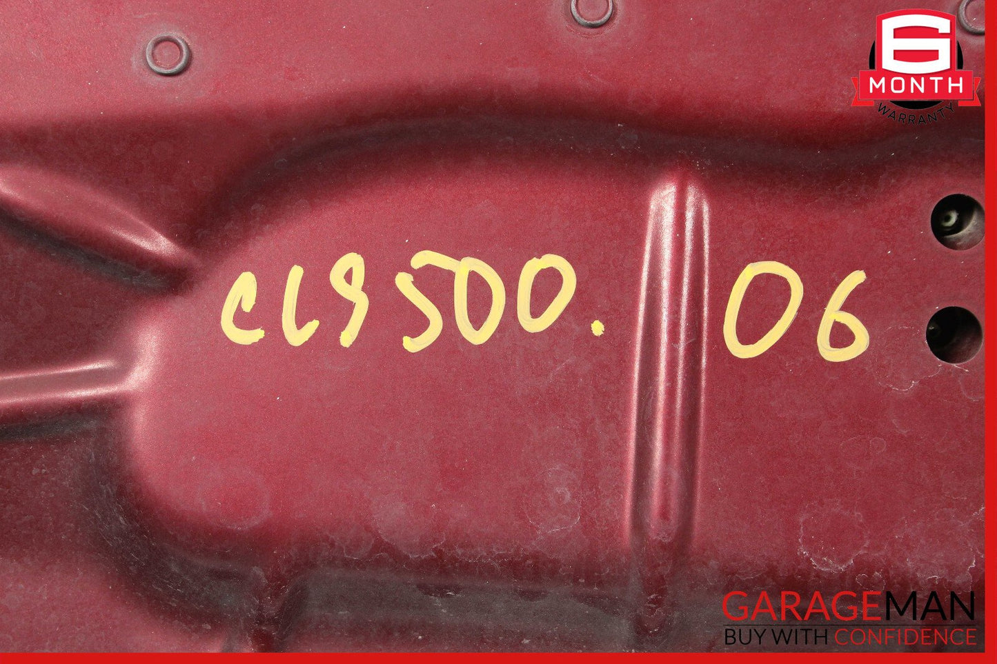 06-11 Mercedes W219 CLS500 Front Hood Bonnet Cover Panel Assembly Red OEM