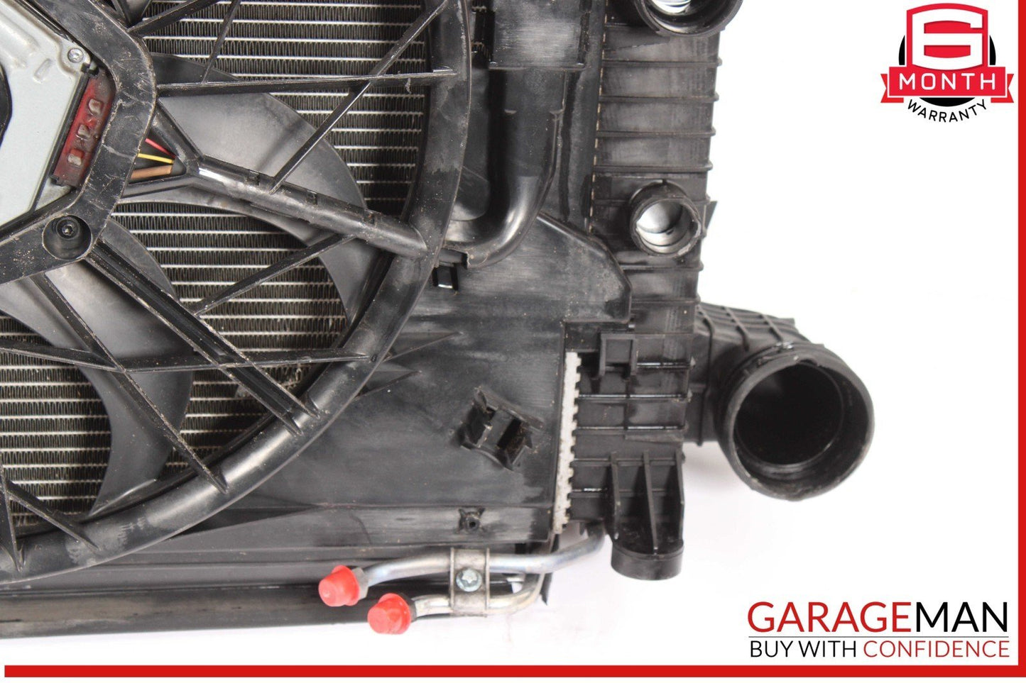 03-09 Mercedes W211 E320 Engine Motor Cooling Fan Radiator A/C Condenser Assy