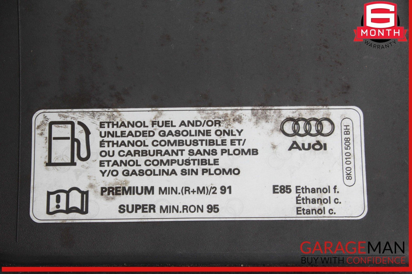 13-17 Audi Q5 Fuel Tank Gas Cap Cover Blue 8K0010508BH OEM