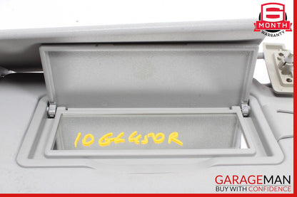 06-12 Mercedes GL450 ML550 Front Right Sun Visor Sunvisor Shade Assembly Grey