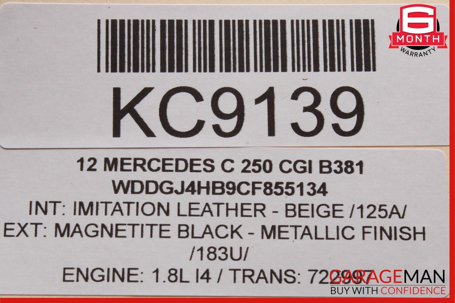 12-14 Mercedes W204 C250 C63 AMG Rear Fuse Relay Junction Box Module Assembly