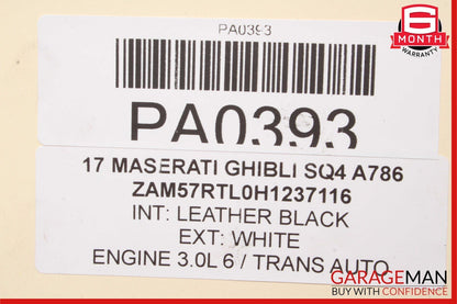 14-17 Maserati Ghibli S Q4 AWD 8G Auto Trans Automatic Transmission Assembly 40k