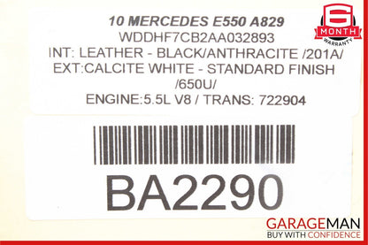 10-16 Mercedes W212 E350 E550 Rear Left Driver Side Suspension Control Arm OEM