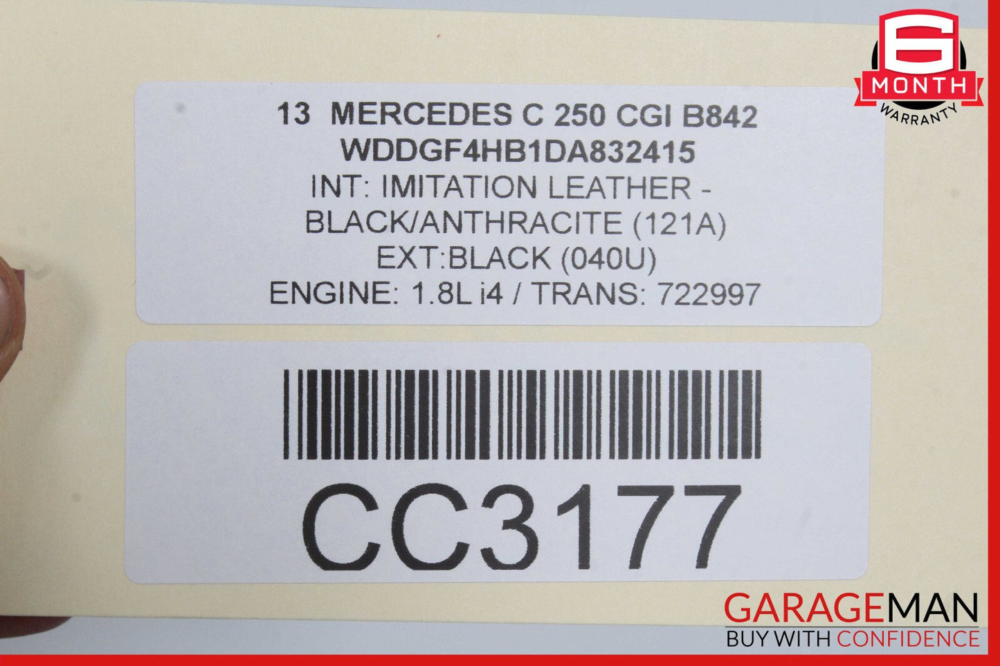 12-15 Mercedes W204 C250 SLK250 M271 Intercooler Air Cooler Radiator OEM