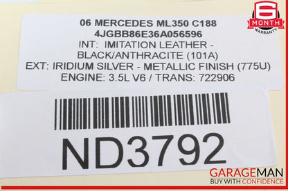 06-13 Mercedes W164 ML350 Rear Right Side Door Lock Latch Actuator OEM