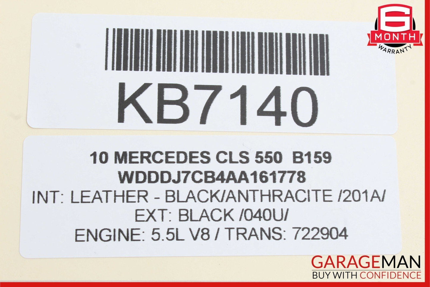 06-11 Mercedes W219 CLS550 Front Left Door Lock Latch Actuator Keyless Go OEM