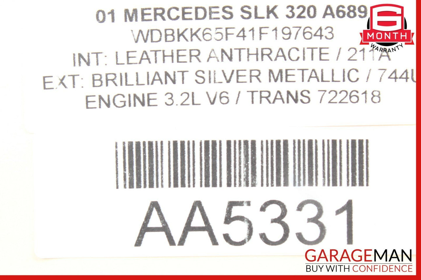 01-04 Mercedes R170 SLK320 Rear Right / Left Side Wishbone Control Arm OEM