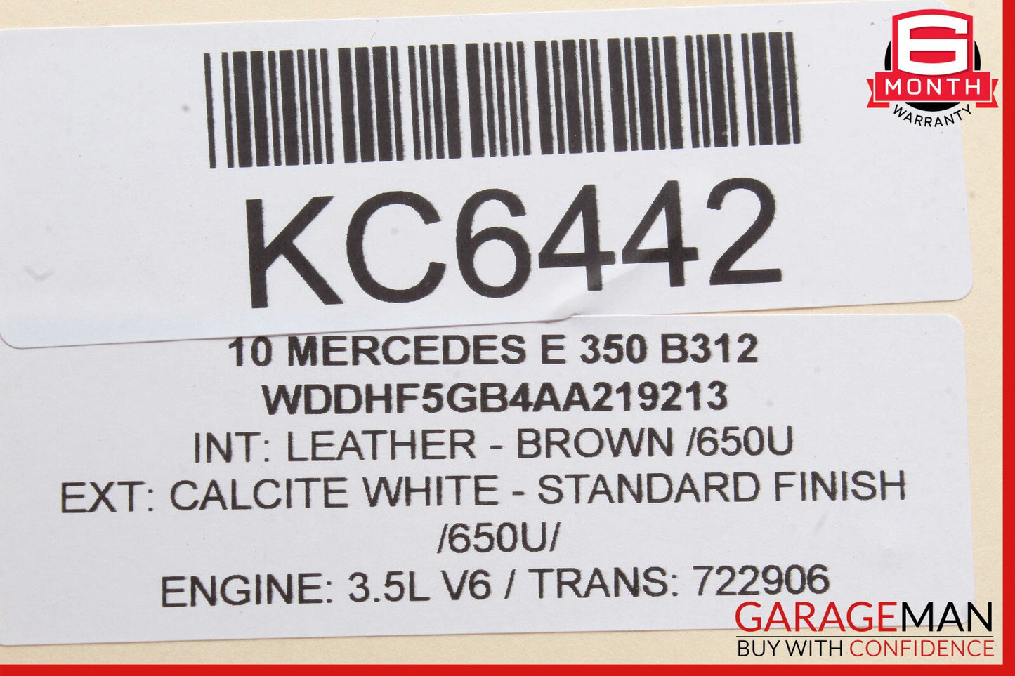 08-16 Mercedes W212 E350 GLK350 Rear Left Door Window Regulator Motor OEM