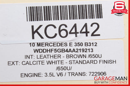 08-16 Mercedes W212 E350 GLK350 Rear Left Door Window Regulator Motor OEM
