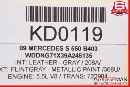 07-13 Mercedes W221 S550 S400 Rear Right or Left Side Door Control Module OEM