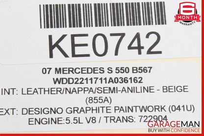 07-14 Mercedes W221 S550 Rear Right or Left  Axle CV Half Shaft 2213502010 OEM