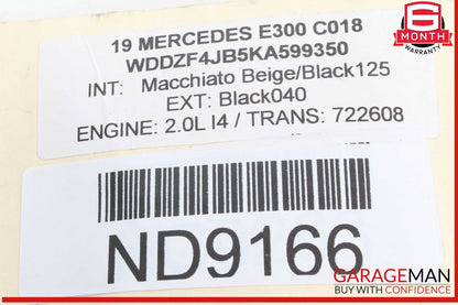 17-19 Mercedes W213 E300 Headlight Fog Light Switch Control Module OEM