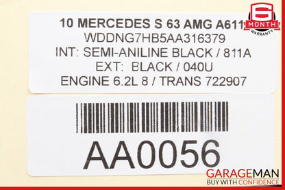 07-13 Mercedes W216 S63 CL550 Suspension ESP Control Switch OEM