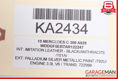 08-11 Mercedes W204 C300 Speedometer Odometer Instrument Cluster Gauge