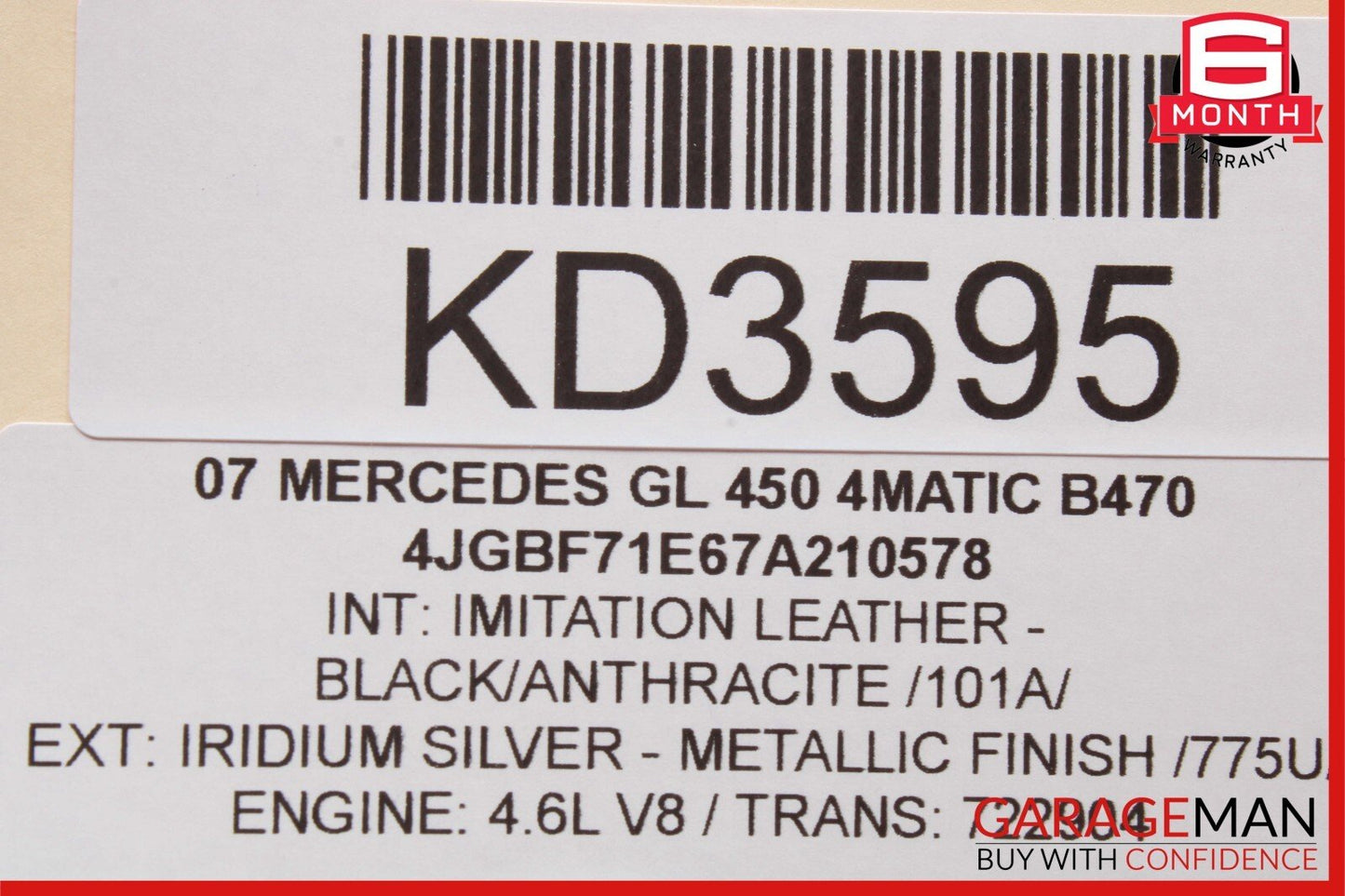 06-13 Mercedes X164 GL450 ML550 Front Right Passenger Door Control Module OEM
