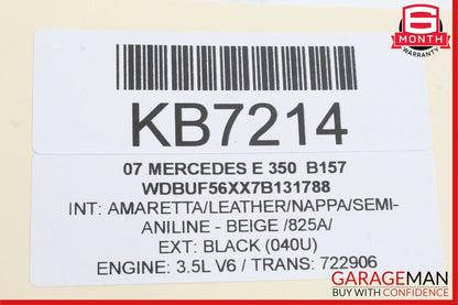 03-09 Mercedes W211 E320 E350 E500 E63 Front Right Side Door Controller Module