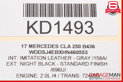 08-17 Mercedes CLA250 GLK350 E350 Front Left Side Exterior Door Handle Black OEM