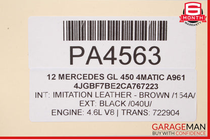 07-12 Mercedes X164 GL450 GL550 Front Left Side Top Upper Seat Cushion OEM