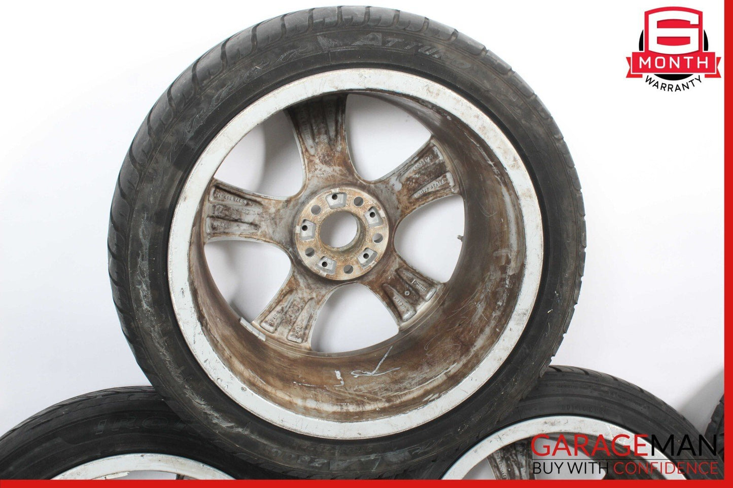 08-14 BMW X5 X6 Staggered 20" R20 10x11 Wheel Tire Rim Set of 4 Pc OEM