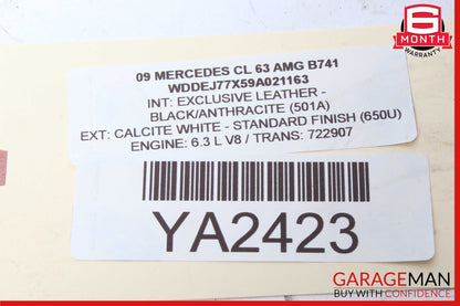07-14 Mercedes W216 CL63 AMG Rear Right Wheel Carrier Spindle Knuckle Hub OEM