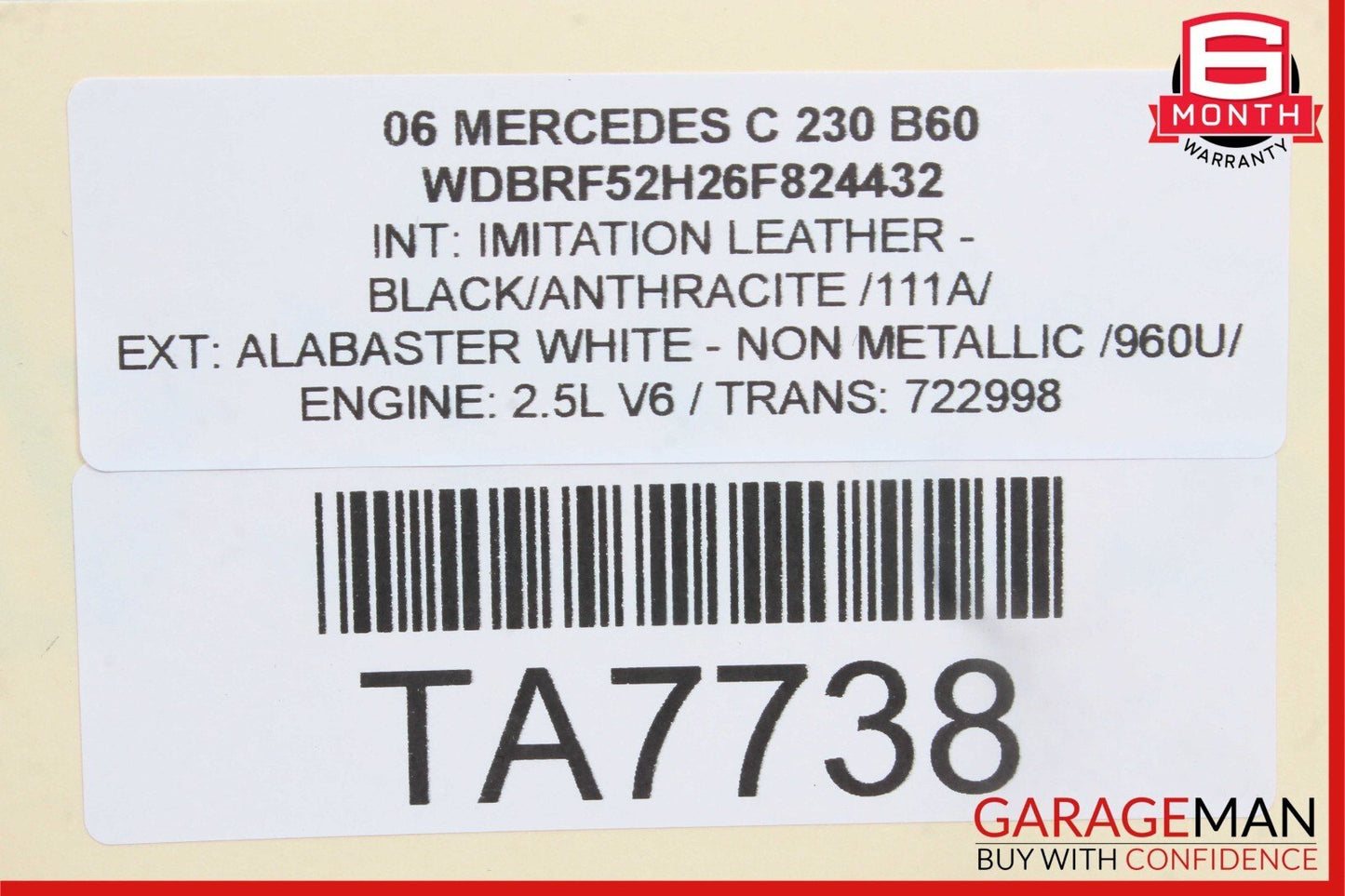 05-07 Mercedes C230 SLK280 SLK350 Sport Steering Wheel Black OEM
