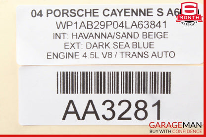 03-10 Porsche Cayenne 955 957 Rear Left Side Dome Light Reading Map Lamp Beige
