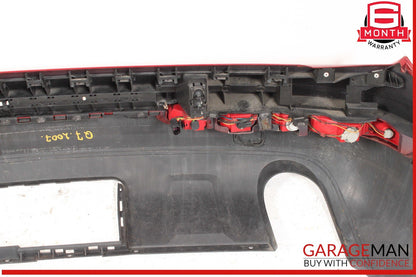 07-09 Audi Q7 Rear Bumper Cover Assembly Red OEM