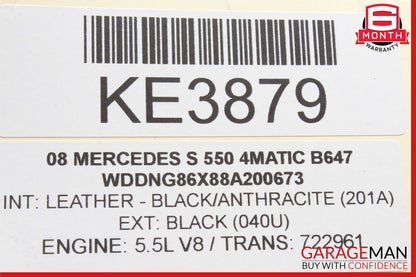 07-13 Mercedes W221 S550 S400 Front Right Passenger Side Door Control Module OEM