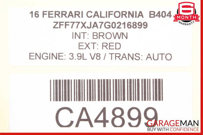15-18 Ferrari California T Rear Left Side Trunk Support Hinge Strut Assembly