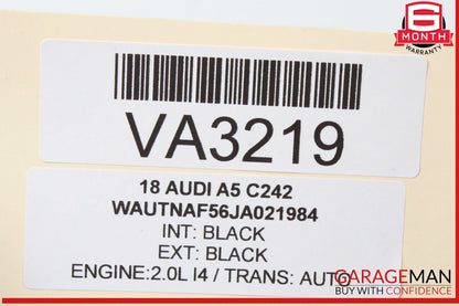 17-24 Audi A5 Quattro S5 RS5 Front Right Side Seat Belt Seatbelt Black OEM