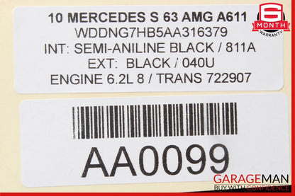 07-13 Mercedes W221 S450 S550 S63 AMG Rear Left or Right Door Controller Module