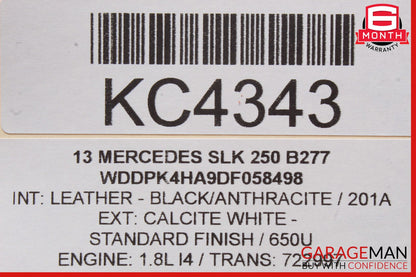 12-13 Mercedes R172 SLK250 SLK350 SLK55 AC A/C Heater Climate Control OEM