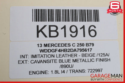 08-16 Mercedes E350 C250 GLK350 C300 Rear Right Door Window Regulator Motor Unit